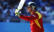 Zimbabwean cricketer Brendan Taylor during an ICC World Cup 2015 match between India and Zimbabwe at the Eden Park in Auckland, New Zealand on March 14, 2015. (Photo: IANS)