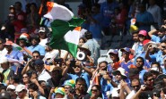 Perth: Indian fans cheer for their team during an ICC World Cup 2015 match between India and UAE at Western Australia Cricket Association Ground, Perth, Australia on Feb 28, 2015. (Photo: IANS)
