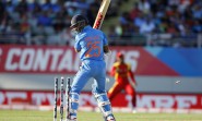Auckland: Indian batsman Shikhar Dhawan in action during an ICC World Cup 2015 match between India and Zimbabwe at the Eden Park in Auckland, New Zealand on March 14, 2015. (Photo: IANS)