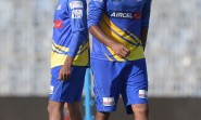 Chennai: Chennai Super Kings (CSK) players Ravindra Jadeja and Ravichandran Ashwin during a practice session for the upcoming IPL matches in Chennai on April 8, 2015. (Photo: IANS)