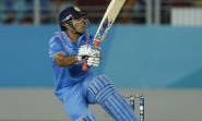 Auckland: Indian captain MS Dhoni in action during an ICC World Cup 2015 match between India and Zimbabwe at the Eden Park in Auckland, New Zealand on March 14, 2015. (Photo: IANS)