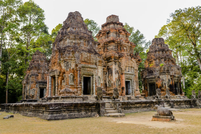 Preah Ko (Khmer, The Sacred Bull) was the first temple to be built in the ancient and now defunct city of Hariharalaya (in the area that today is called Roluos) (Image © iStock.com/jejim)