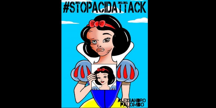 Snow white before and after acid attack   |  Image courtesy: twitter.com/PalomboArtist