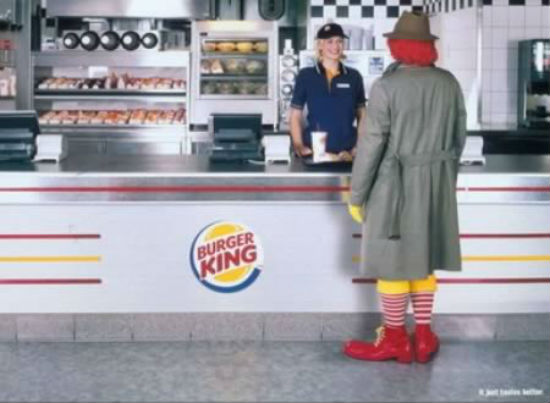 Look who’s at the Burger King! (Image courtesy: oddee.com)