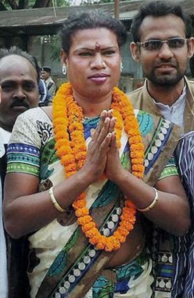 Madhu Kinnar became the country’s first transgender mayor early this year. (Image courtesy: colorsmagazine.com)