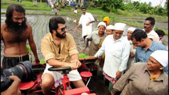 Mammootty on a green drive (Image courtesy: youtube.com)
