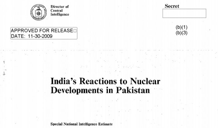 A screenshot of the CIA document (Image courtesy: CIA's website)