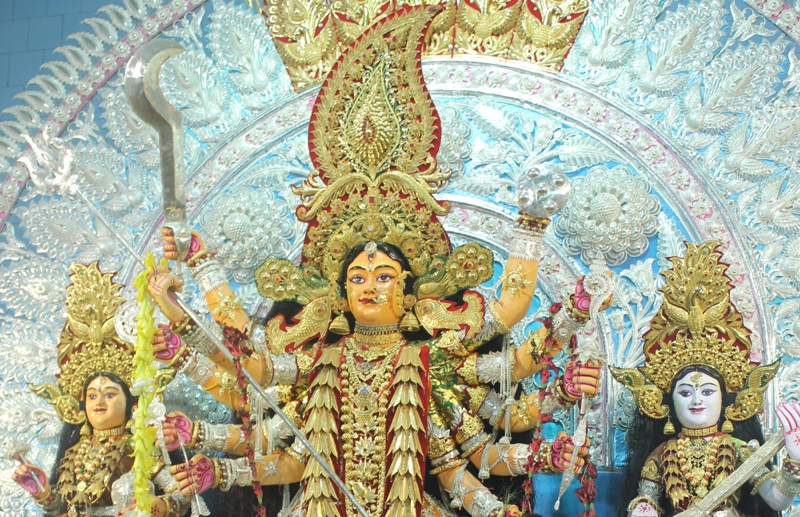 The first Golden Durga Puja of Cuttack at Choudhury Bazaar