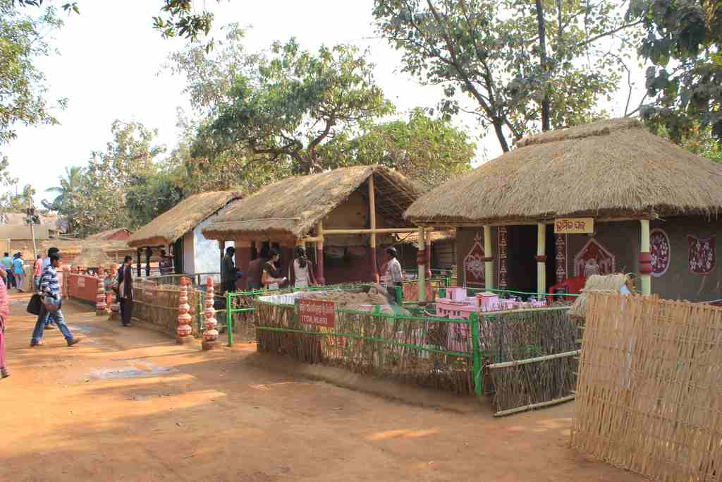 Row of tribal huts