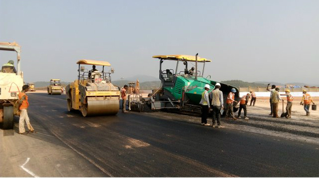 Construction of taxi way under progress in KIAL Image Courtesy: KIAL Website
