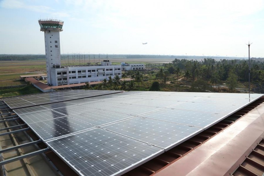 Cochin Airport : World's first to be powered entirely by solar energy image credit: facebook.com