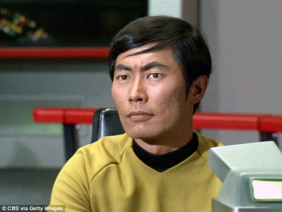 George Takei portraying Sulu in the original Star Trek series